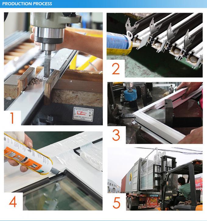 Puertas plegables de aluminio del patio de la puerta de plegamiento del