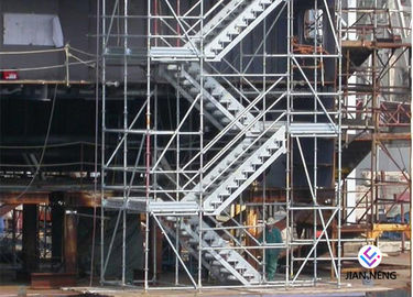 Hot Dip Galvanized Kwikstage / K - Stage Cuplock Stair Tower With Safety Ladder