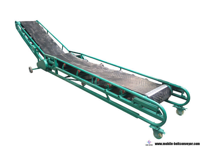 Transportador de correa resistente del cargamento, banda transportadora portátil verde para las escaleras