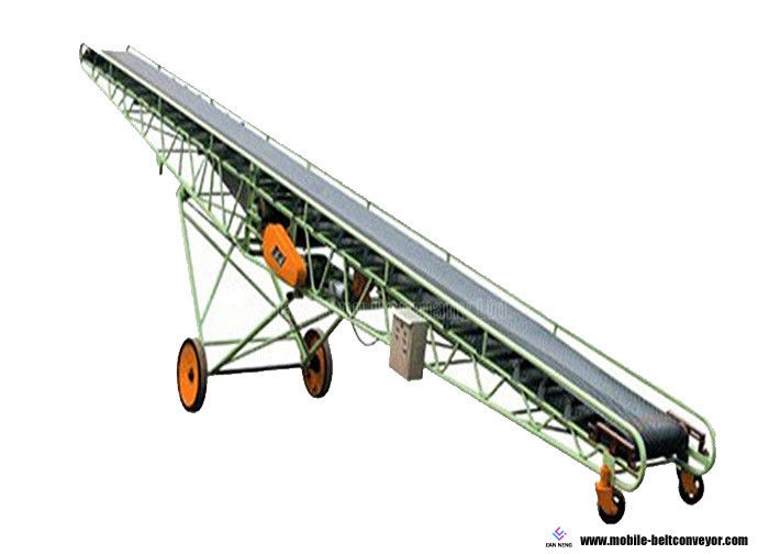 Transportador de correa telescópico motorizado del acero de carbono para elevar bolsos y los cartones
