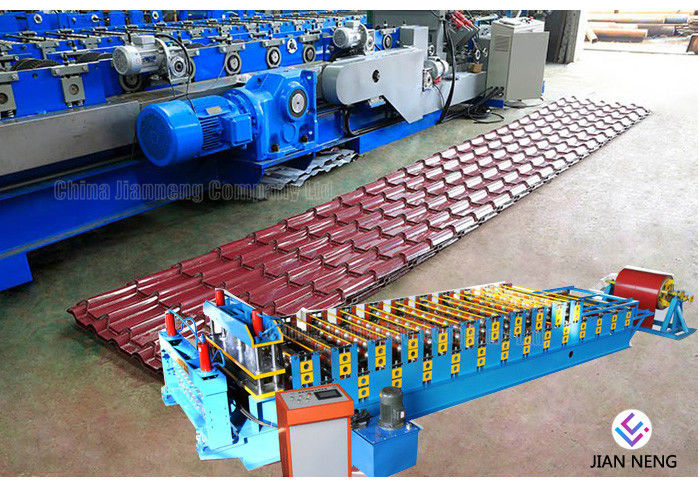 Rollo de acero acanalado esmaltado de la teja que forma la hoja MachineWith de la techumbre de la máquina 18 estaciones de formación