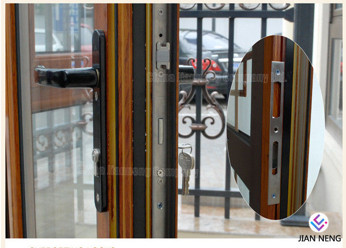 Puertas de aluminio del marco del estilo de Australia, aluminio que resbala puertas del patio con el vidrio esmerilado moderado