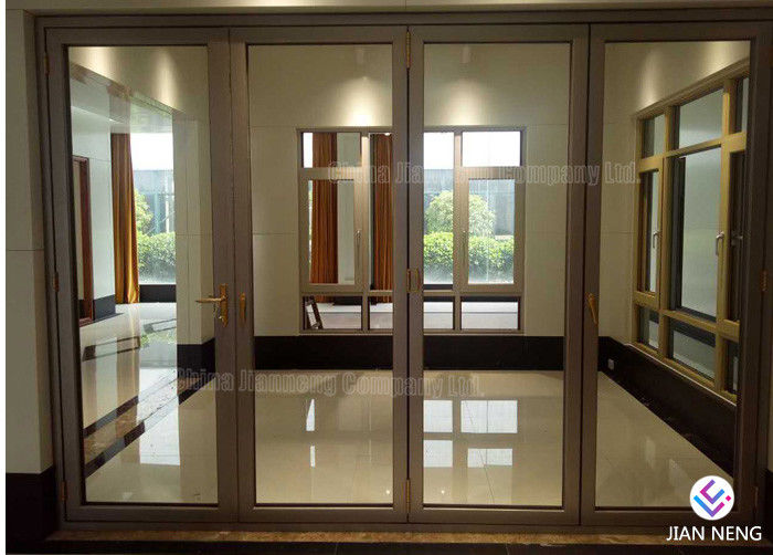 Puertas de aluminio del marco del estilo de Australia, aluminio que resbala puertas del patio con el vidrio esmerilado moderado