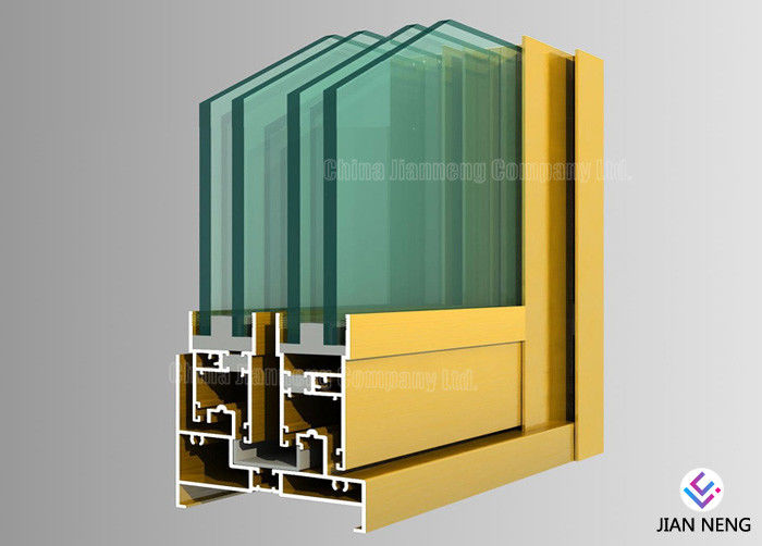 6063 perfiles de aluminio T5 para Windows y puertas buenas sellando funcionamiento