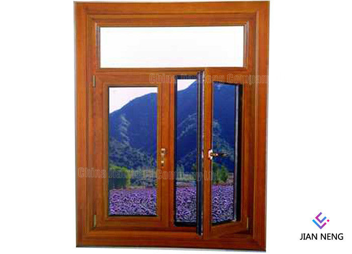 Vuelta inclinable interna Windows de aluminio y color de madera de las puertas con la capa del polvo