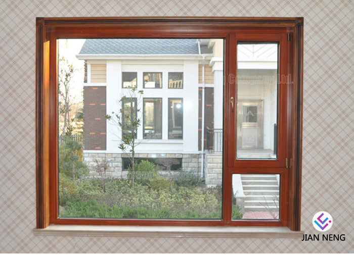 Vuelta inclinable interna Windows de aluminio y color de madera de las puertas con la capa del polvo