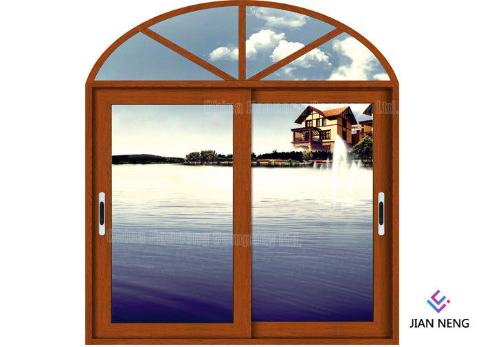 Vuelta inclinable interna Windows de aluminio y color de madera de las puertas con la capa del polvo