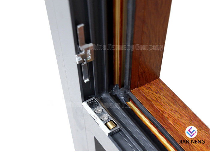 Vuelta inclinable interna Windows de aluminio y color de madera de las puertas con la capa del polvo