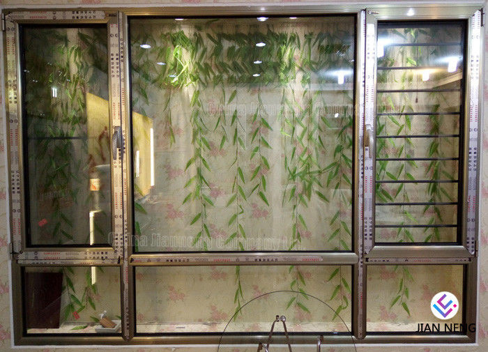 El aislamiento de calor 6063-T5 Windows de aluminio y las puertas con seguridad del acero inoxidable enredan
