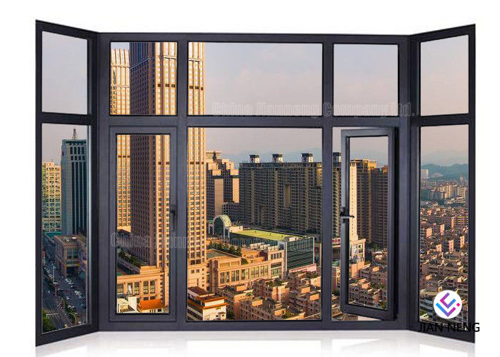 Ventana de aluminio del perfil de cristal insonoro y puerta Windows y tamaño estándar de las puertas