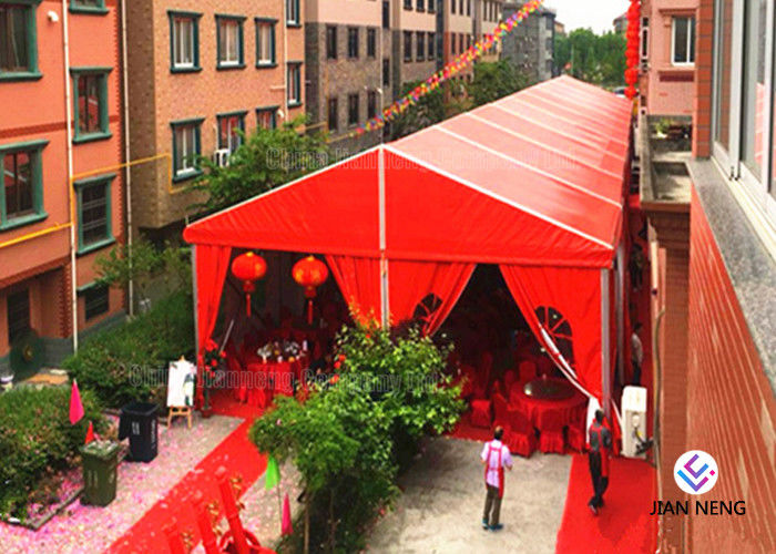 Sistemas de aluminio rojos del tejado del braguero, tienda hermosa de los sistemas del braguero de la iluminación de DJ con la condición del aire